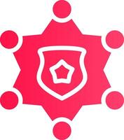 Sheriff Badge Creative Icon Design vector