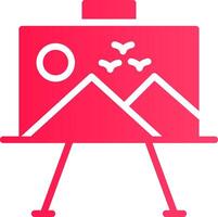 Paint Canvas Creative Icon Design vector