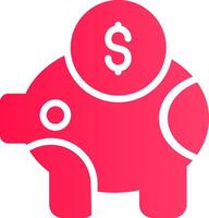 Piggy Bank Creative Icon Design vector