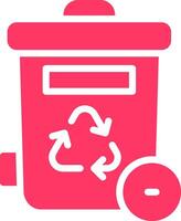 Trash Bin Creative Icon Design vector