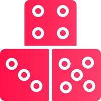 Domino Piece Creative Icon Design vector