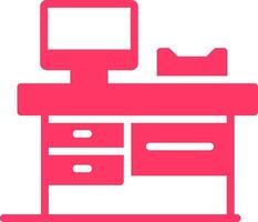 Work Table Creative Icon Design vector