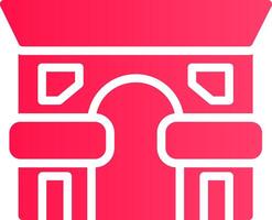 Arc De Triomphe Creative Icon Design vector