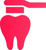 diseño de icono creativo de cepillo de dientes vector