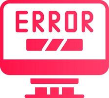 Error Creative Icon Design vector