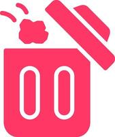 Throwing Trash Creative Icon Design vector