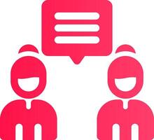 Discuss Creative Icon Design vector