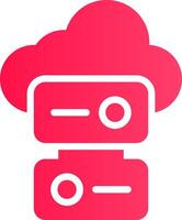 Cloud Storage Creative Icon Design vector