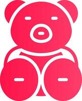 Teddy Bear Creative Icon Design vector