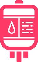 Blood Bag Creative Icon Design vector