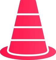 Traffic Cone Creative Icon Design vector