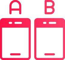 Ab Testing Creative Icon Design vector