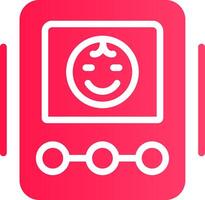 Baby Monitor Creative Icon Design vector