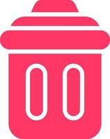 Trash Bin Creative Icon Design vector