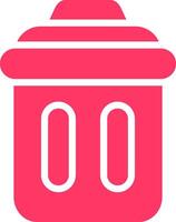 Trash Bin Creative Icon Design vector