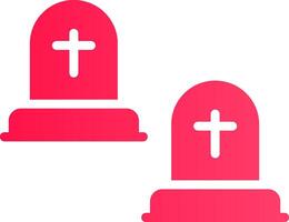 Cemetery Creative Icon Design vector