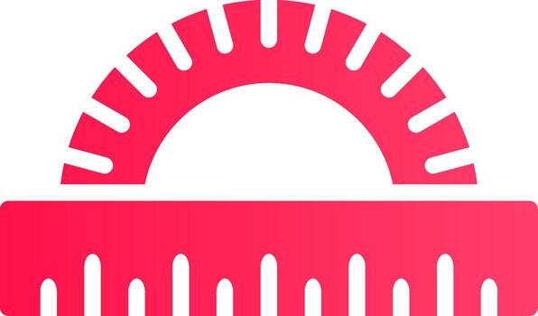 Protractor Creative Icon Design vector