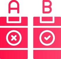 AB Testing Creative Icon Design vector