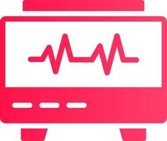 EKG Monitor Creative Icon Design vector