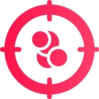 Cancer Target Creative Icon Design vector