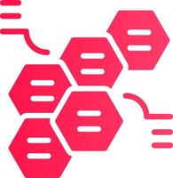 Alternating Hexagons Creative Icon Design vector