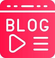 Blogging Creative Icon Design vector