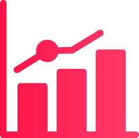 Growth Chart Creative Icon Design vector