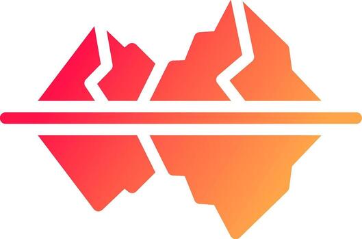 diseño de icono creativo iceberg vector