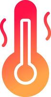 Hot Temperature Creative Icon Design vector