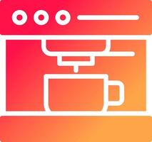 Coffee Machine Creative Icon Design vector