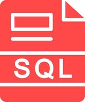 SQL Creative Icon Design vector