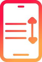 Glyph Gradient Design vector