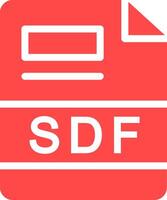 SDF Creative Icon Design vector