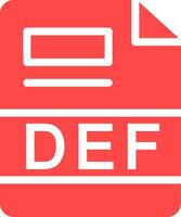 DEF Creative Icon Design vector