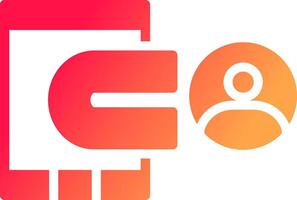 Glyph Gradient Design vector