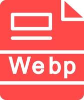 webp creativo icono diseño vector