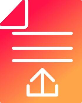 Upload File Creative Icon Design vector