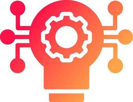 Technology Disruption Creative Icon Design vector