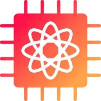 Quantum Computer Creative Icon Design vector