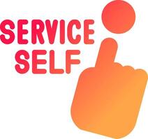 Self Service Creative Icon Design vector