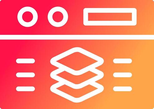 Full Stack Developer Creative Icon Design vector