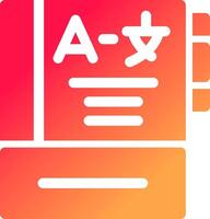 Language Learning Creative Icon Design vector