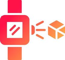 Holo Smart Watch Creative Icon Design vector