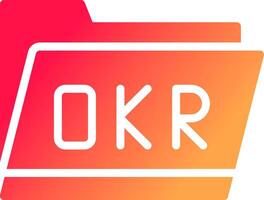 Okr Folder Creative Icon Design vector