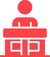 Receptionist Creative Icon Design vector