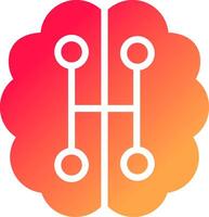 Humanoid Robot Creative Icon Design vector
