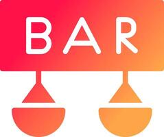 Bar Creative Icon Design vector