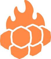 Bonfire Creative Icon Design vector