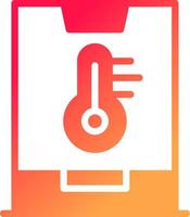 Smart Temperature Creative Icon Design vector