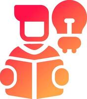 Self Learning Creative Icon Design vector